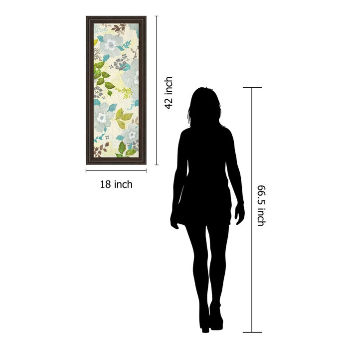 Classy Living Fragrant Garden Wall Art 18"x42", Dark Chocolate Frame
