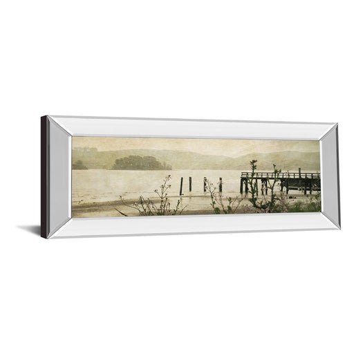 Classy Living Tranquil Pier View Wall Art 42"x18", Mirrored Frame