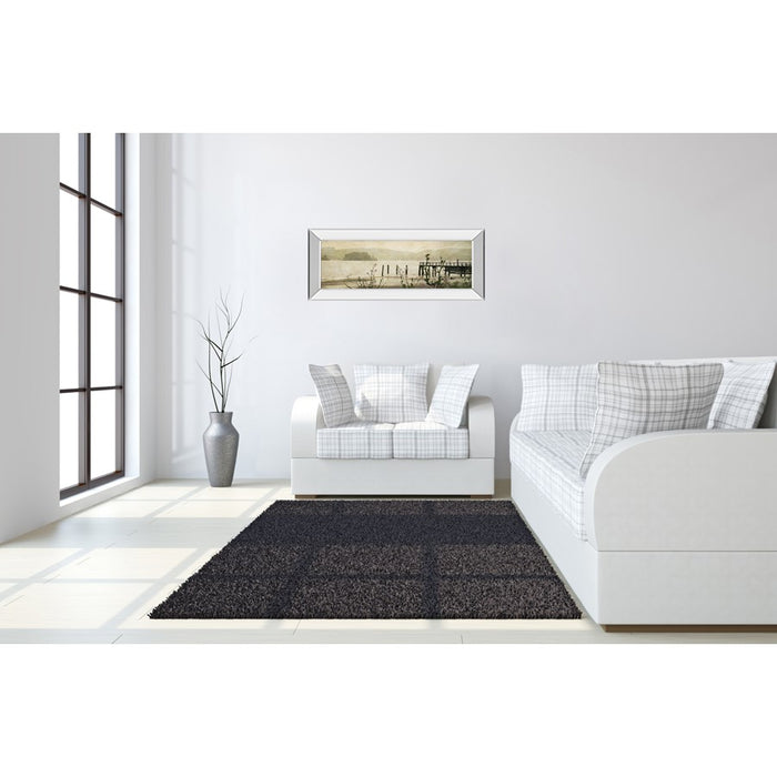 Classy Living Tranquil Pier View Wall Art 42"x18", Mirrored Frame