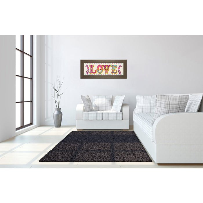 Classy Living First Love Wall Art 42"x18", Tranquil Ash Frame