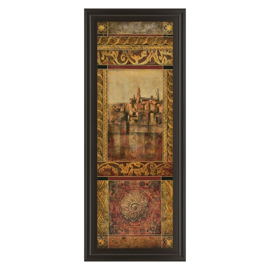 Classy Living New Enchantment I Wall Art 18"x42", Dark Chocolate Frame