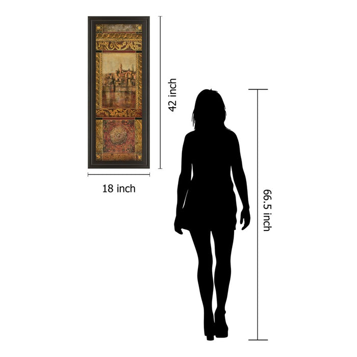 Classy Living New Enchantment I Wall Art 18"x42", Dark Chocolate Frame