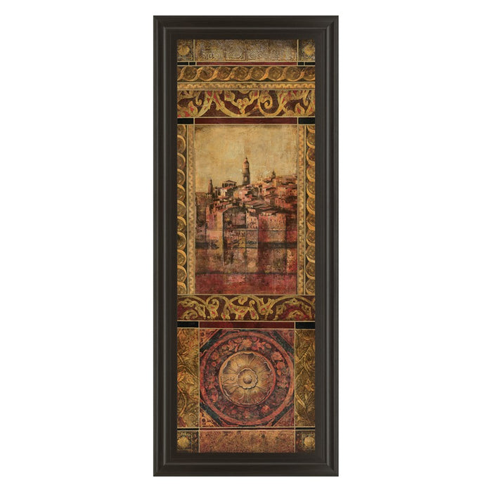 Classy Living New Enchantment II Wall Art 18"x42", Dark Chocolate Frame