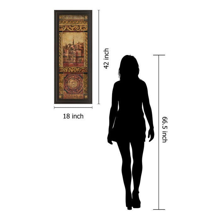 Classy Living New Enchantment II Wall Art 18"x42", Dark Chocolate Frame