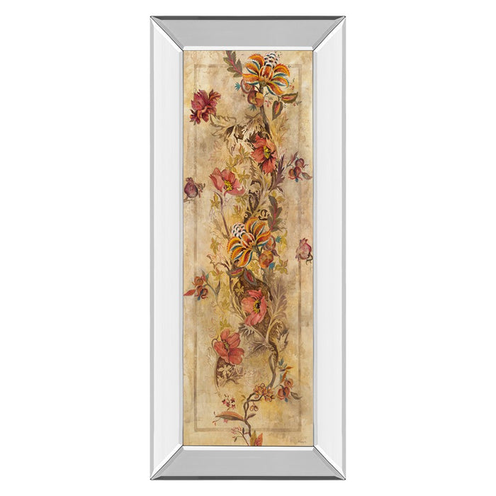 Classy Living Fleur Delicate I Wall Art 18"x42", Mirrored Frame