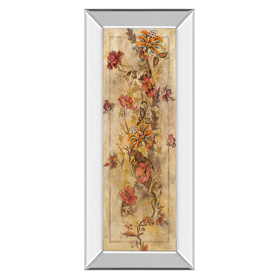 Classy Living Fleur Delicate I Wall Art 18"x42", Mirrored Frame