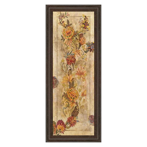 Classy Living Fleur Delicate II Wall Art 18"x42", Brown Frame - 1364