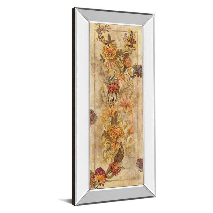 Classy Living Fleur Delicate II Wall Art 18"x42", Mirrored Frame