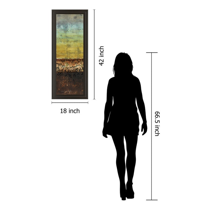 Classy Living Subterranean I Wall Art 18"x42", Dark Chocolate Frame
