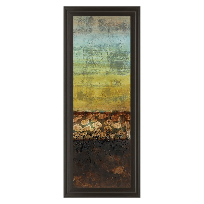 Classy Living Subterranean Layers Wall Art 18"x42", Dark Chocolate Frame