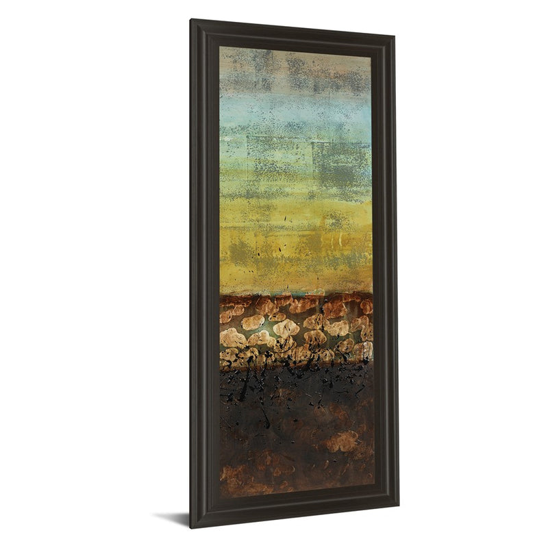 Classy Living Subterranean Layers Wall Art 18"x42", Dark Chocolate Frame