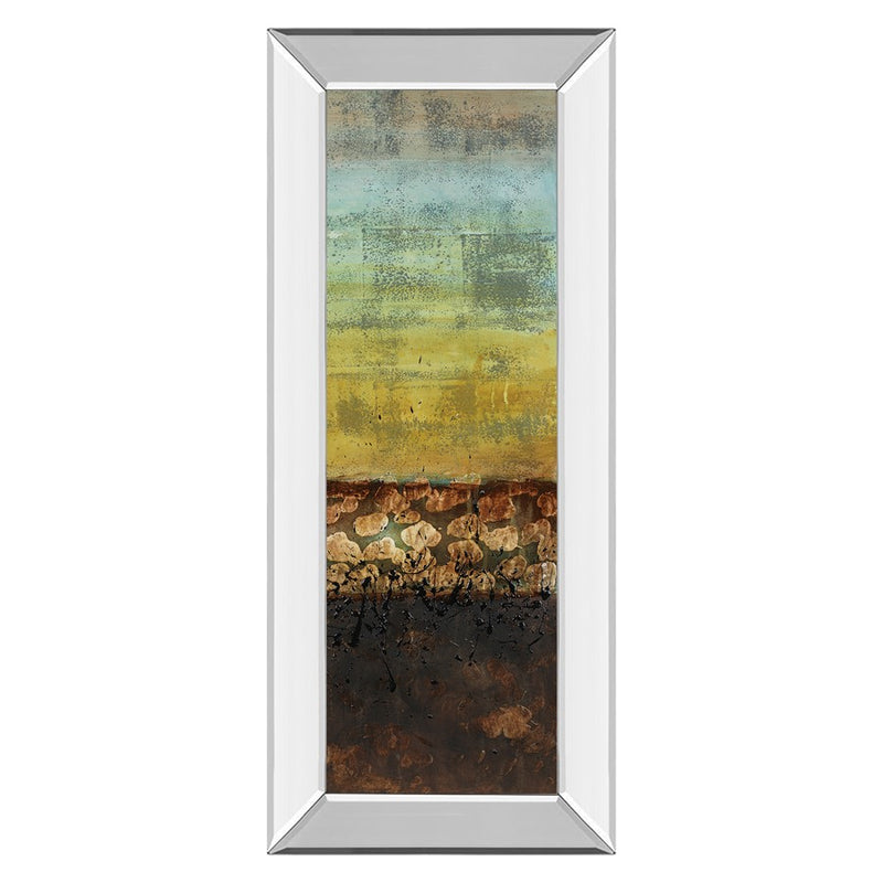 Classy Living Subterranean Layers Wall Art 18"x42", Mirrored Frame
