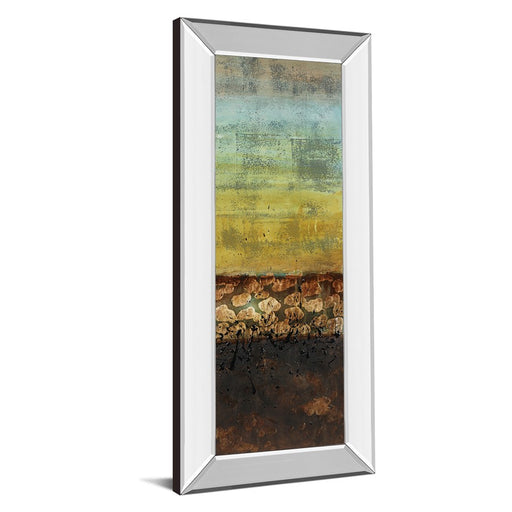 Classy Living Subterranean Layers Wall Art 18"x42", Mirrored Frame