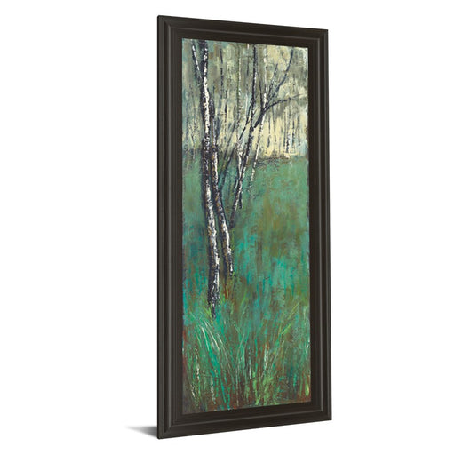 Classy Living Verdant Birchscape Wall Art 18"x42", Dark Chocolate Frame