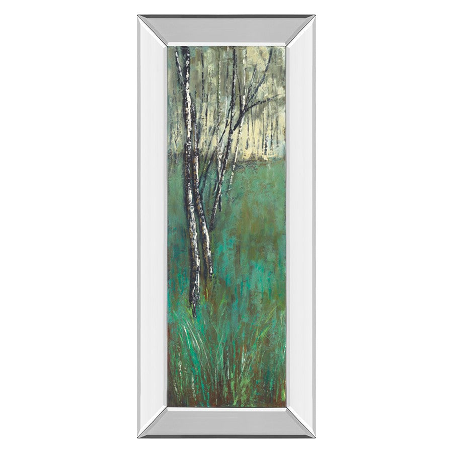 Classy Living Verdant Birchscape Wall Art 18"x42", Mirrored Frame - 1380MF