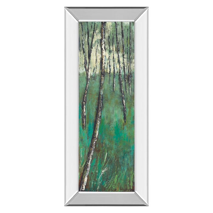 Classy Living Birch Forest Glow Wall Art 18"x42", Mirrored Frame