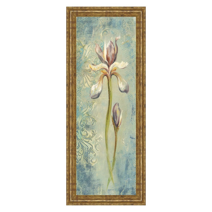 Classy Living Serene Iris Wall Art 18"x42", GiIded Radiance Frame