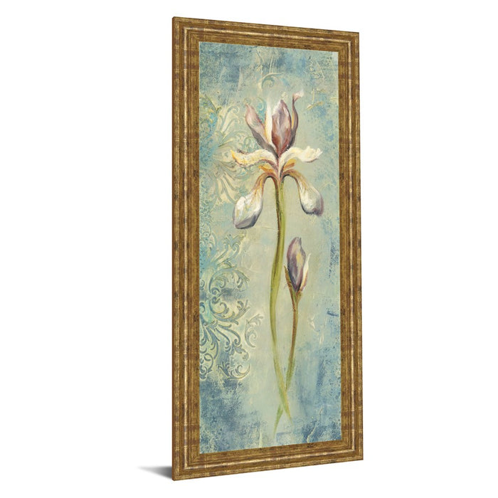 Classy Living Serene Iris Wall Art 18"x42", GiIded Radiance Frame