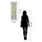 Classy Living Serene Iris Wall Art 18"x42", Mirrored Frame