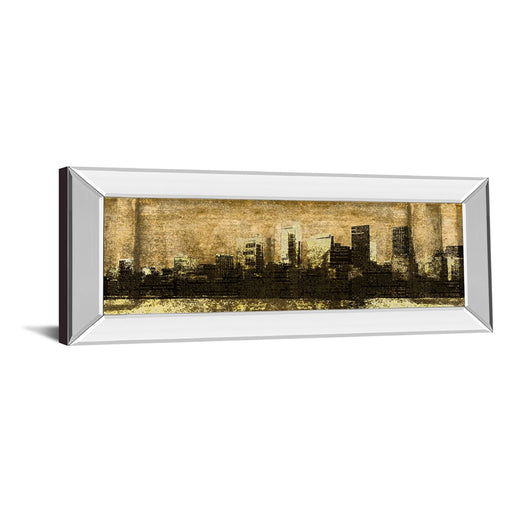 Classy Living Urban Glow Wall Art 42"x18", Mirrored Frame