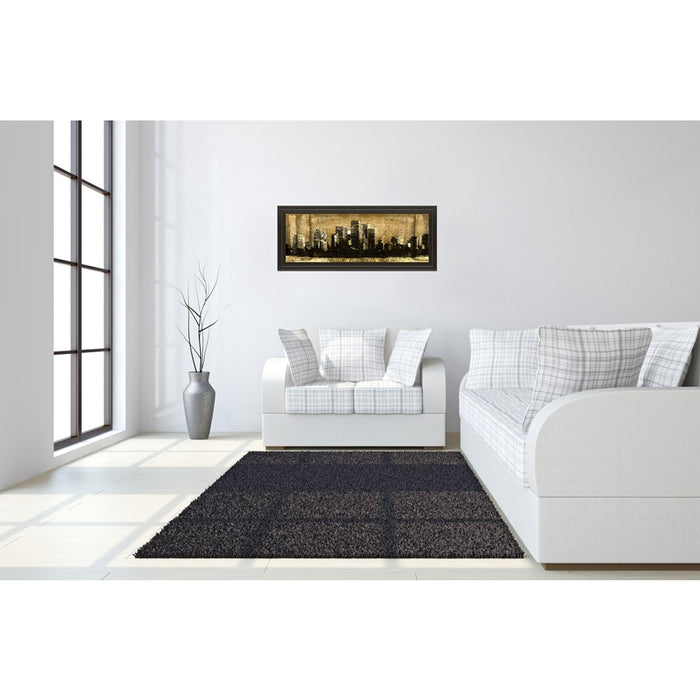 Classy Living Urban Silhouette II Wall Art 42"x18", Dark Chocolate Frame