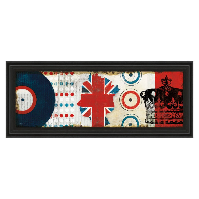 Classy Living British Invasion I Wall Art 42"x18", Midnight Aura Frame