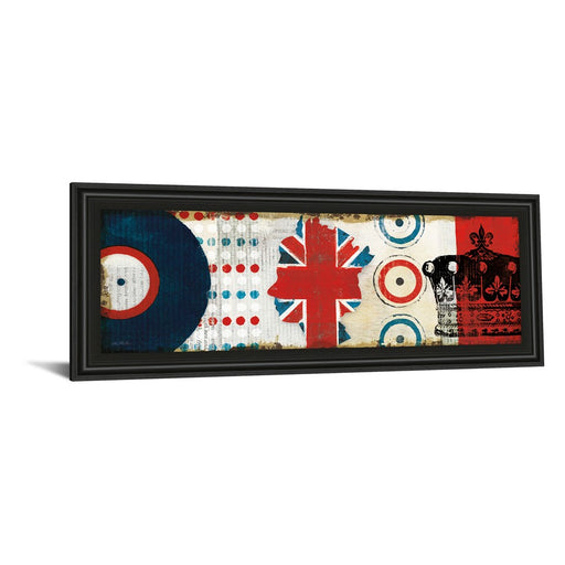 Classy Living British Invasion I Wall Art 42"x18", Midnight Aura Frame