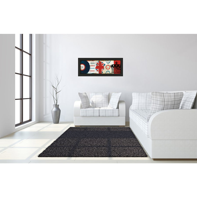 Classy Living British Invasion I Wall Art 42"x18", Midnight Aura Frame