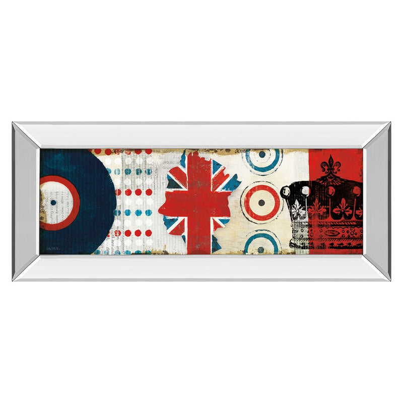 Classy Living British Invasion I Wall Art 42"x18", Mirrored Frame