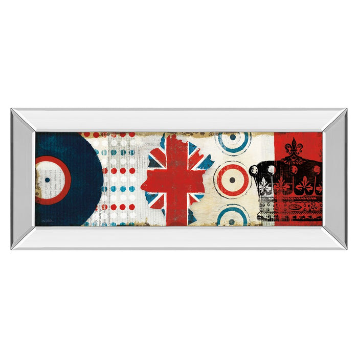 Classy Living British Invasion I Wall Art 42"x18", Mirrored Frame - 1424MF