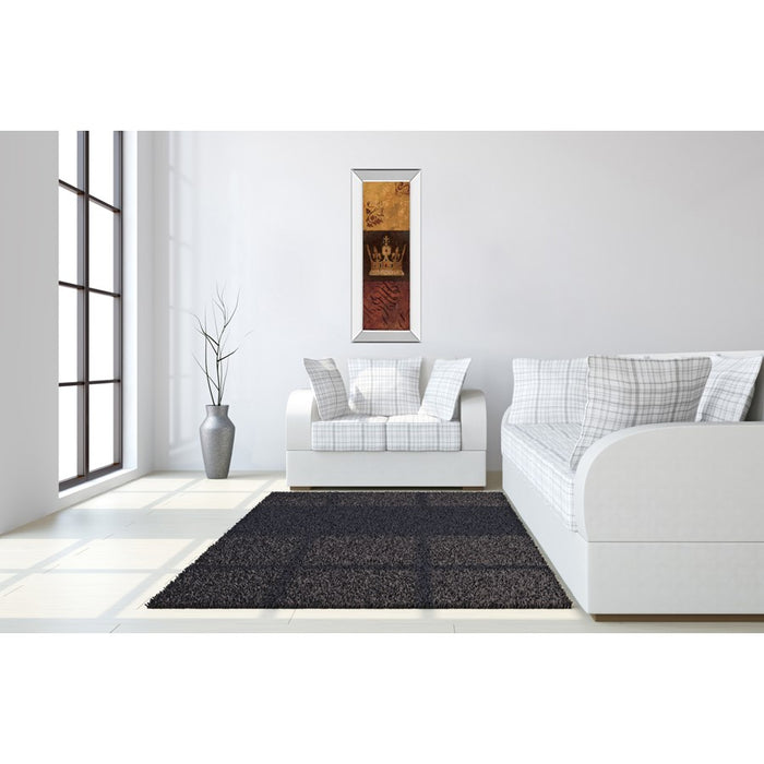 Classy Living Regal Crown Panel Wall Art 18"x42", Mirrored Frame