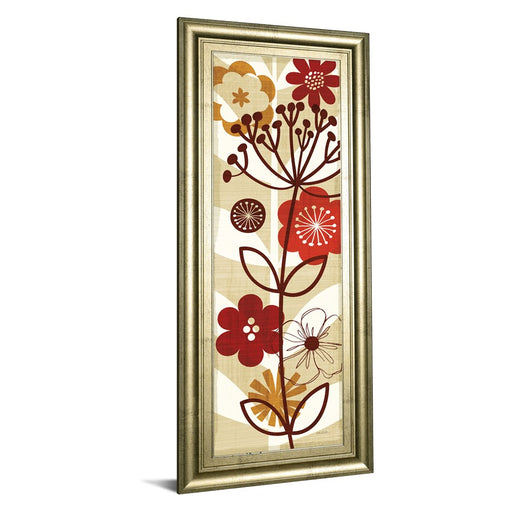 Classy Living Floral Pop Panel II Wall Art 18"x42", Chardonnay Frame