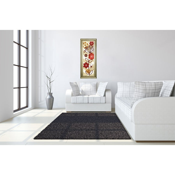 Classy Living Floral Pop Panel II Wall Art 18"x42", Chardonnay Frame