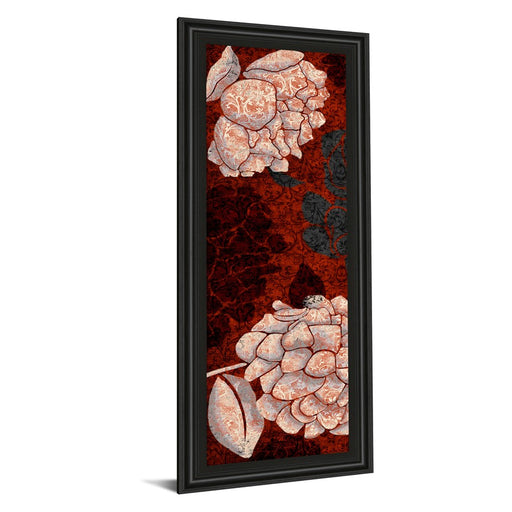 Classy Living Eliose Floral Elegance Wall Art 18"x42", Midnight Frame