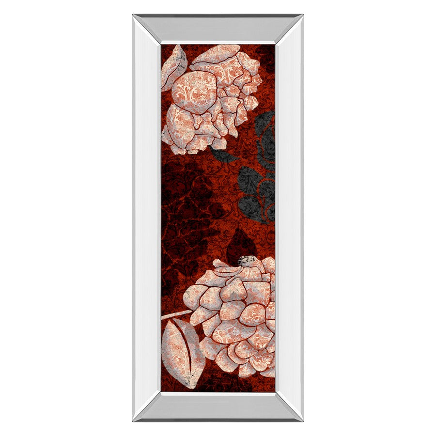 Classy Living Eliose Floral Elegance Wall Art 18"x42", Mirrored Frame