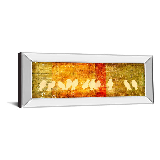 Classy Living Reunion Flock Wall Art 42"x18", Mirrored Frame