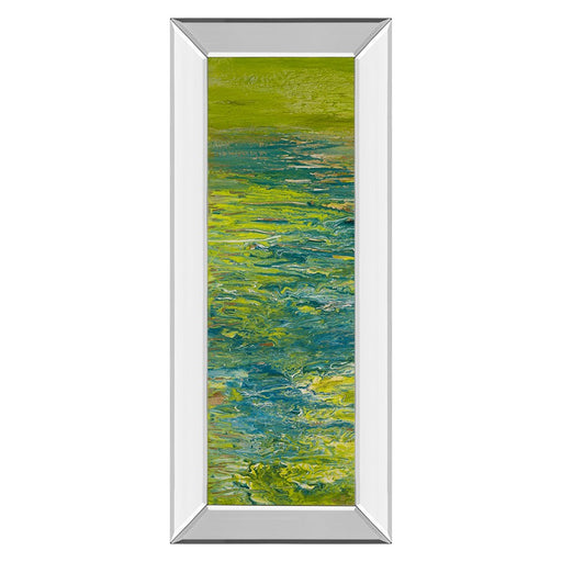 Classy Living Lakeside Flow Wall Art 18"x42", Mirrored Frame
