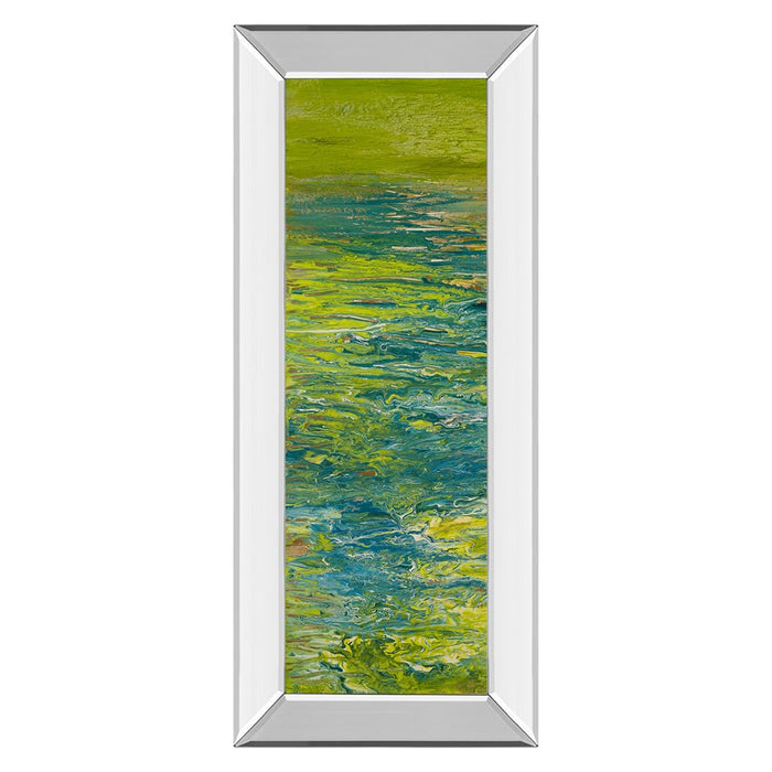 Classy Living Lakeside Flow Wall Art 18"x42", Mirrored Frame