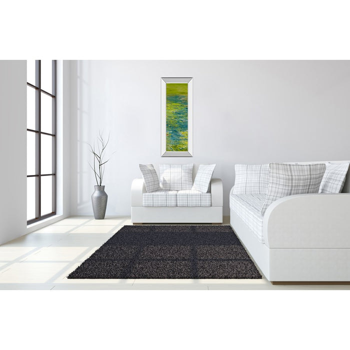 Classy Living Lakeside Flow Wall Art 18"x42", Mirrored Frame