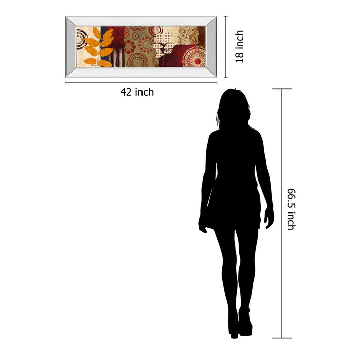 Classy Living Autumn Harmony Wall Art 42"x18", Mirrored Frame