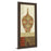 Classy Living Spice Vessel Pattern Wall Art 18"x42", Cinnamon Mocha Frame
