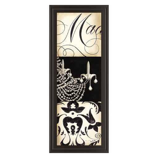 Classy Living Chandelier Elegance Wall Art 18"x42", Dark Chocolate Frame - 1464