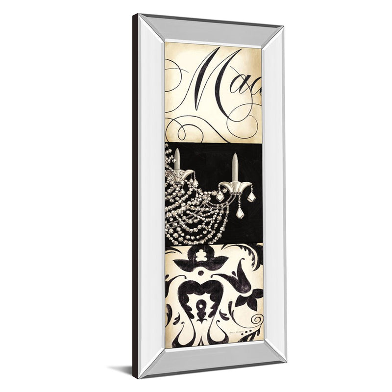 Classy Living Chandelier Elegance Wall Art 18"x42", Mirrored Frame