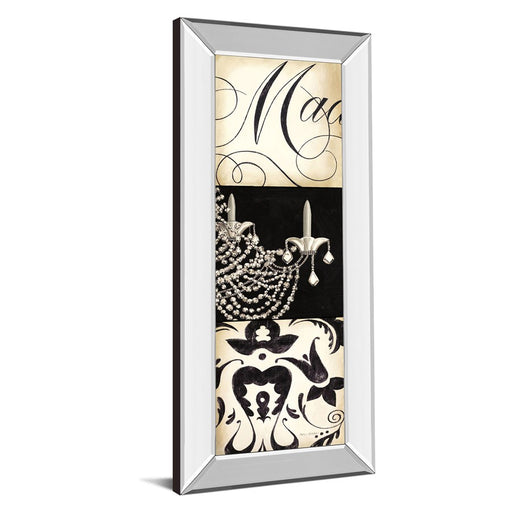 Classy Living Chandelier Elegance Wall Art 18"x42", Mirrored Frame