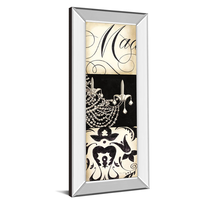 Classy Living Chandelier Elegance Wall Art 18"x42", Mirrored Frame