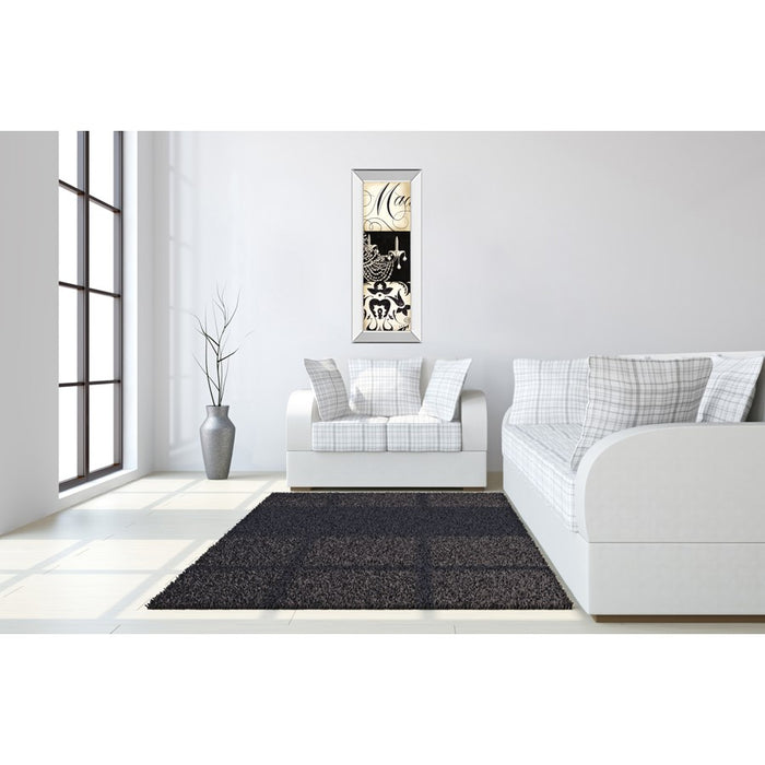 Classy Living Chandelier Elegance Wall Art 18"x42", Mirrored Frame