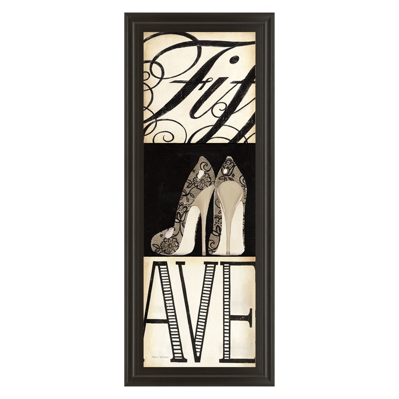 Classy Living Fifth And Madison Wall Art 18"x42", Dark Chocolate Frame