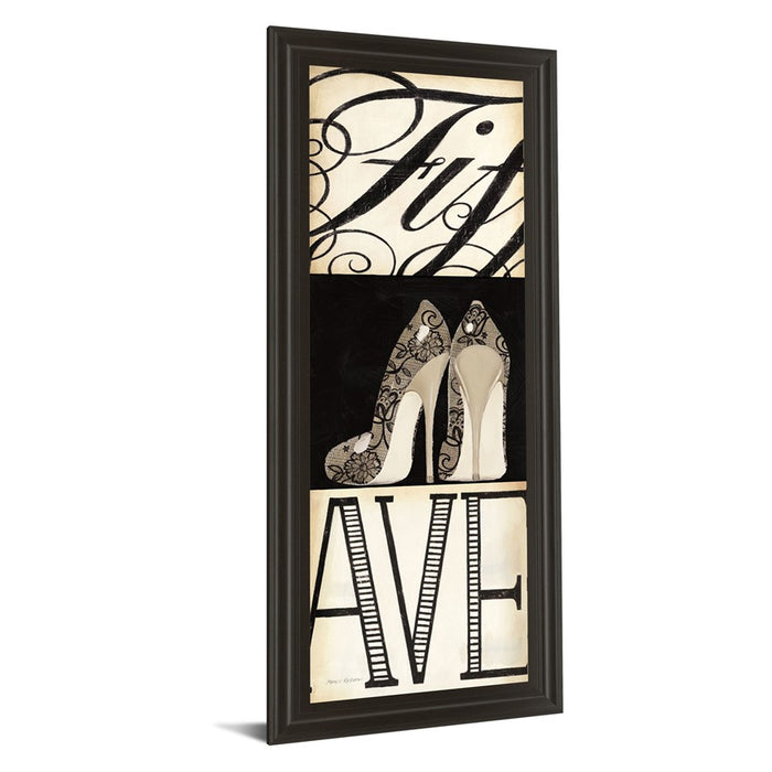 Classy Living Fifth And Madison Wall Art 18"x42", Dark Chocolate Frame