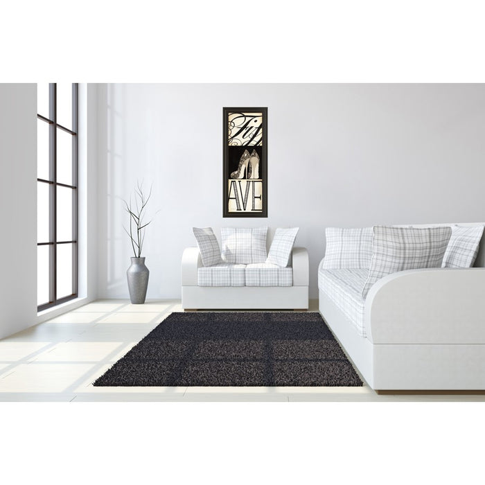 Classy Living Fifth And Madison Wall Art 18"x42", Dark Chocolate Frame