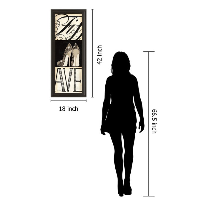 Classy Living Fifth And Madison Wall Art 18"x42", Dark Chocolate Frame